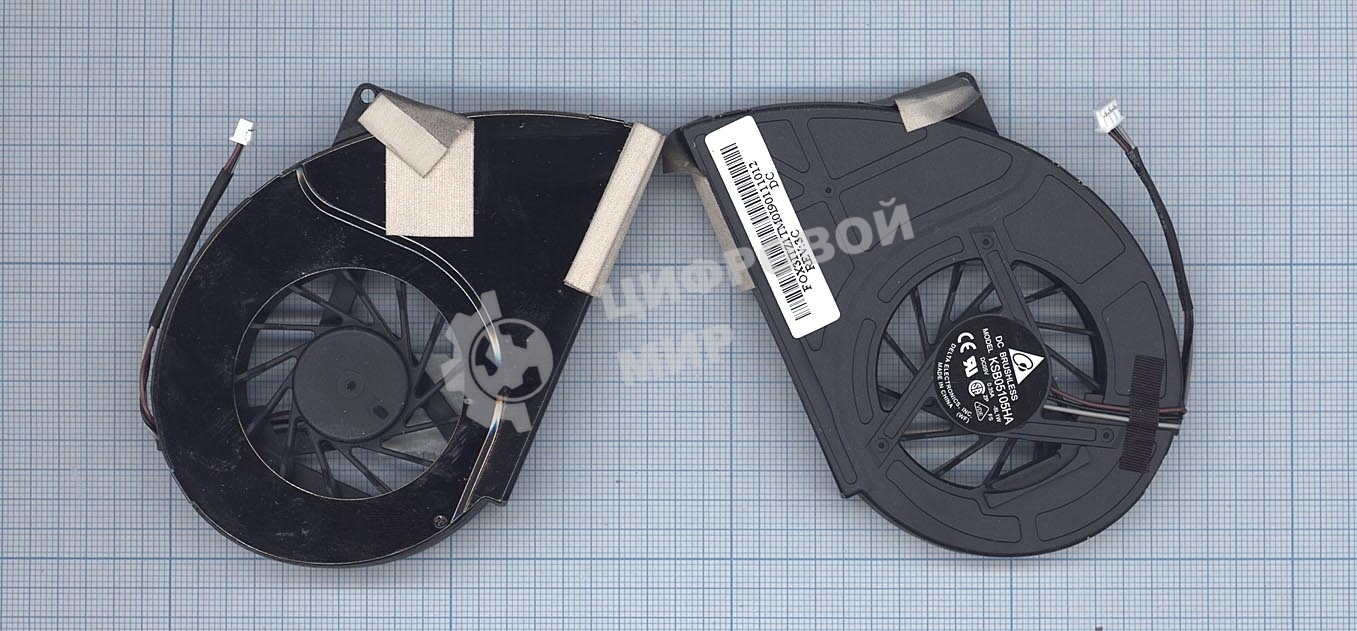 Вентилятор (кулер) для ноутбука Toshiba Qosimio X500 X505 P500 P500D P505 P505D VER-3 (с крышкой)
