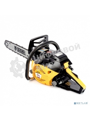 Пила цепная бензиновая Denzel DGS-5218, шина 45 см, 52см3, 3,5 л.с., шаг 0,325, паз 1,5 мм,