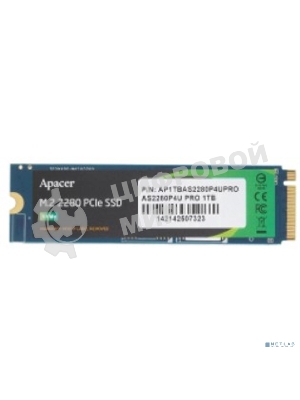 Накопитель SSD Apacer AS2280P4U PRO, 1Tb, M.2 2280, PCIe 3.0 x4, NVMe, R/W 3500/3000