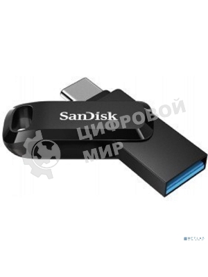 Флешка USB SanDisk DDC3 Ultra Dual Go (SDDDC3-064G-G46), 64Gb, USB 3.1/USB Type-C, R/W 150/30, черный