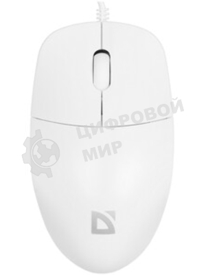 Мышь проводная Defender Azora MB-241 белый, 1200 dpi, USB, кнопки - 3