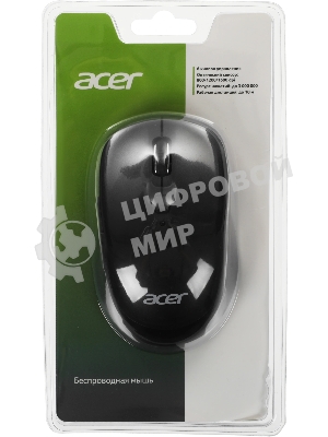 Мышь беспроводная Acer OMR300 черный, 1600 dpi, радиоканал, USB, кнопки - 6