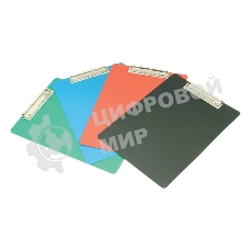Папка-планшет Бюрократ -PD6002 A4, пластик, 1мм, ассорти
