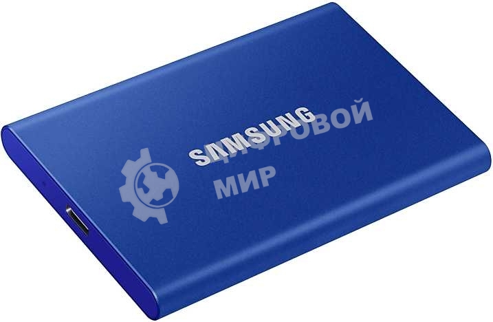 Внешний SSD Samsung T7, 1TB, USB 3.2 Gen 2 Type-C, R/W 1050/1000, синий