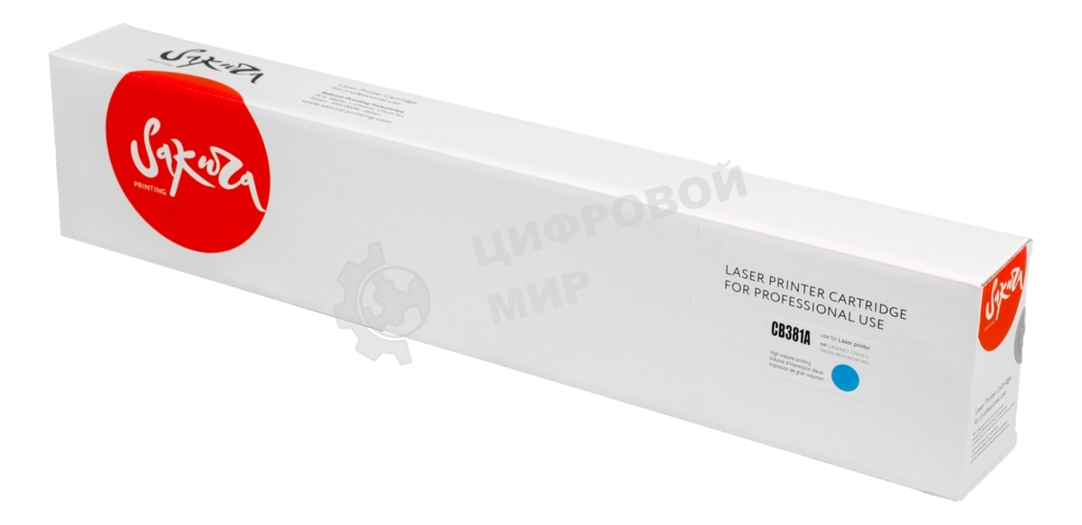 Картридж Sakura CB381A (HP 824A) для HP, голубой, 21000к.