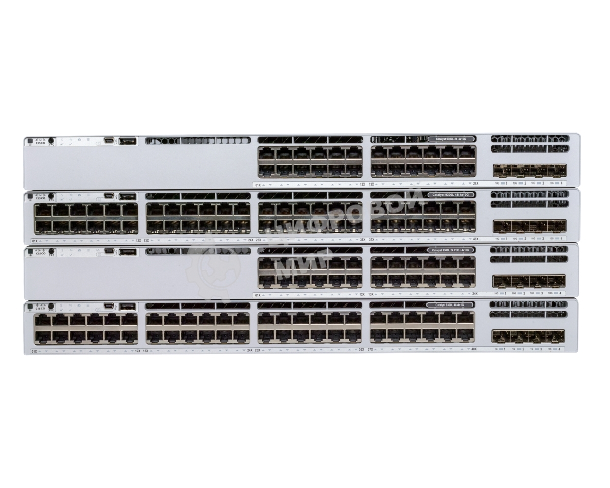 Коммутатор Cisco Catalyst 9300L 24p data, Network Advantage,4x1G Uplink