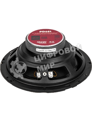 Колонки автомобильные ACV PD-651 BEATS (без решетки) 180Вт 88дБ 4Ом 16см (6.5дюйм) (ком.:2кол.) коаксиальные однополосные