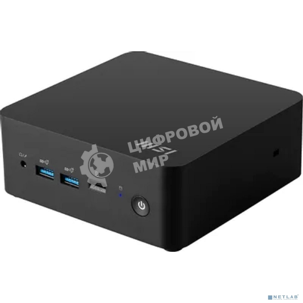 Компьютер MSI Cubi NUC 1M-096XRU, Intel Core 5 120U/8Gb/512Gb/IrisXE/WF6E/BT5.3/120W/AirCooling/DOS, черный (9S6-B0B111-096)