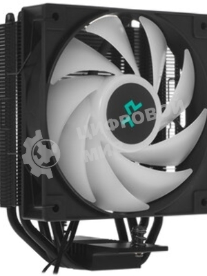 Кулер для процессора DEEPCOOL AG400 BK ARGb черный, 120 мм, алюминий/медь, 2000 об/мин, 31.6 дБ, 4 pin, 220 Вт, 150 мм