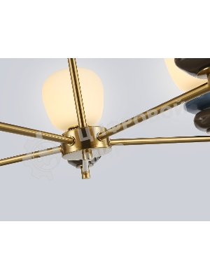 Люстра Ambrella light LH53164/5 SB/WH бронза/белый 40W 3000K D650*900