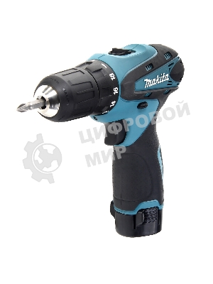 Дрель-шуруповерт Makita DF330DWE, 10,8 В, 1,3 Ач, 24 Нм, щеточный