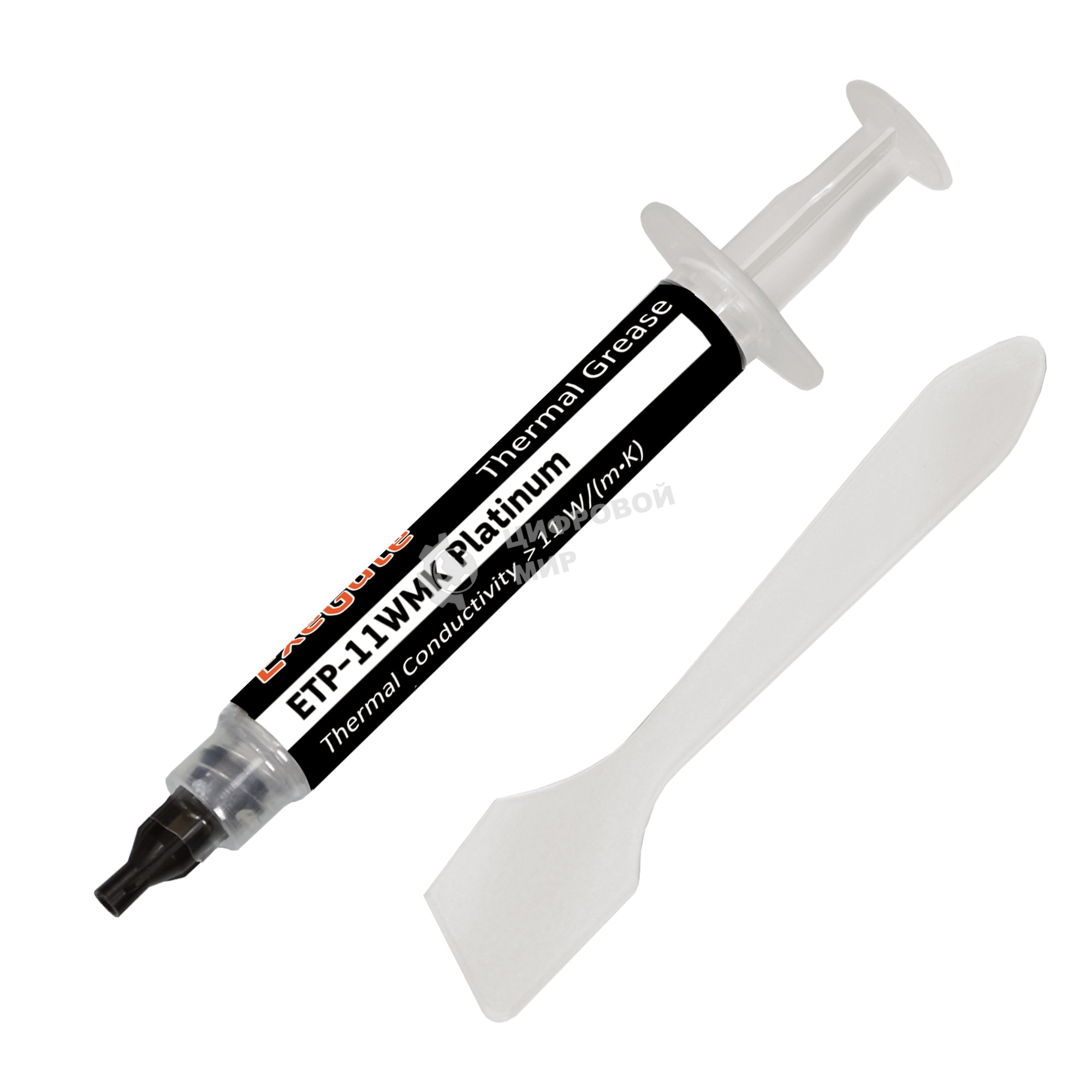 Термопаста ExeGate ETP-11WMK Platinum, шприц с лопаткой, 2г