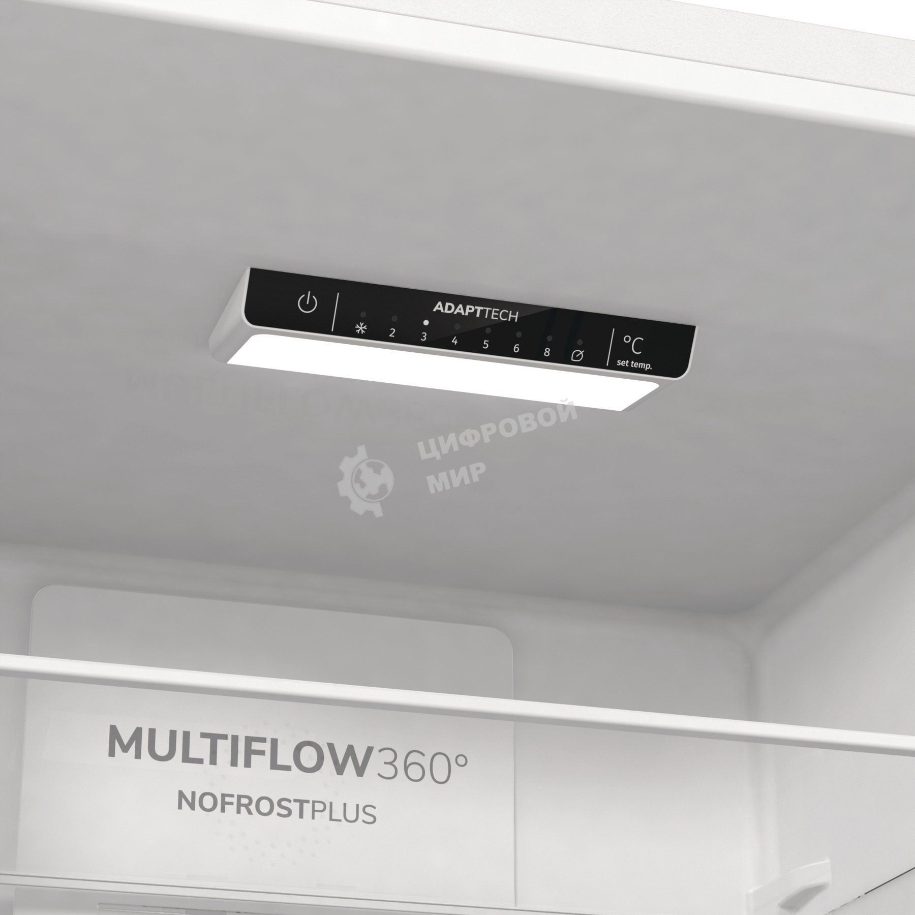 Холодильник Gorenje NRK6201PW4 белый двухкамерный 235/96л морозилка снизу