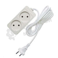 Удлинитель 2х5 м без заземл. 10А IP20 2.2 кВт Союз 481S-1205