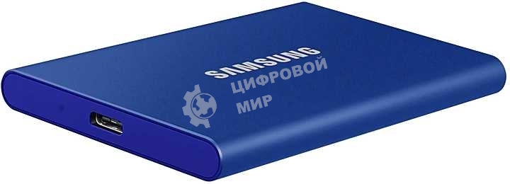 Внешний SSD Samsung T7, 1TB, USB 3.2 Gen 2 Type-C, R/W 1050/1000, синий