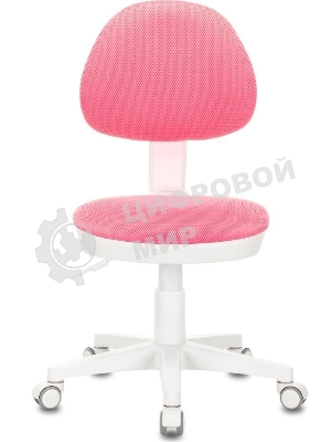 Кресло детское Бюрократ KD-3, на колесиках, ткань, розовый