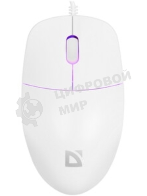 Мышь проводная Defender Azora MB-241 белый, 1200 dpi, USB, кнопки - 3