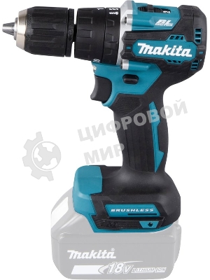Дрель-шуруповерт Makita DHP487Z, 18 В, 0 Ач, 40 Нм, бесщеточный, ударный