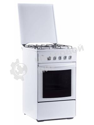 Плита газовая Flama RG 2401 W белый, конфорок 4 шт, духовка 50 л, 50 см x 85 см x 60 см