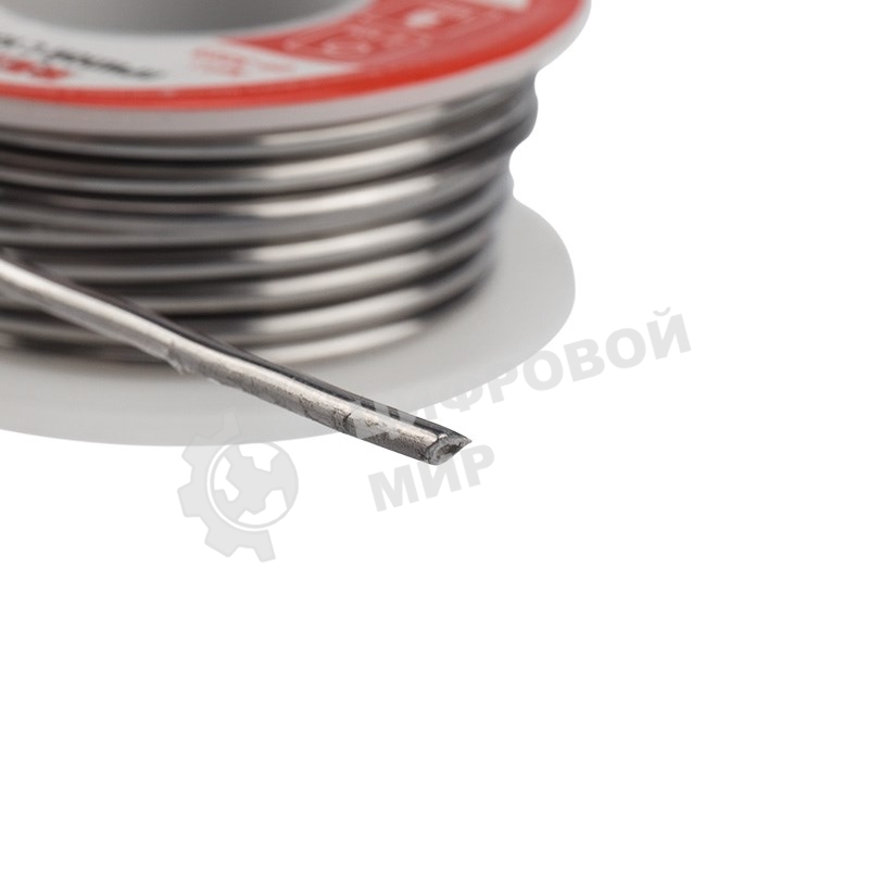 Припой с канифолью Rexant 100гр d=2.0мм (Sn60 Pb40 Flux 2.2%)