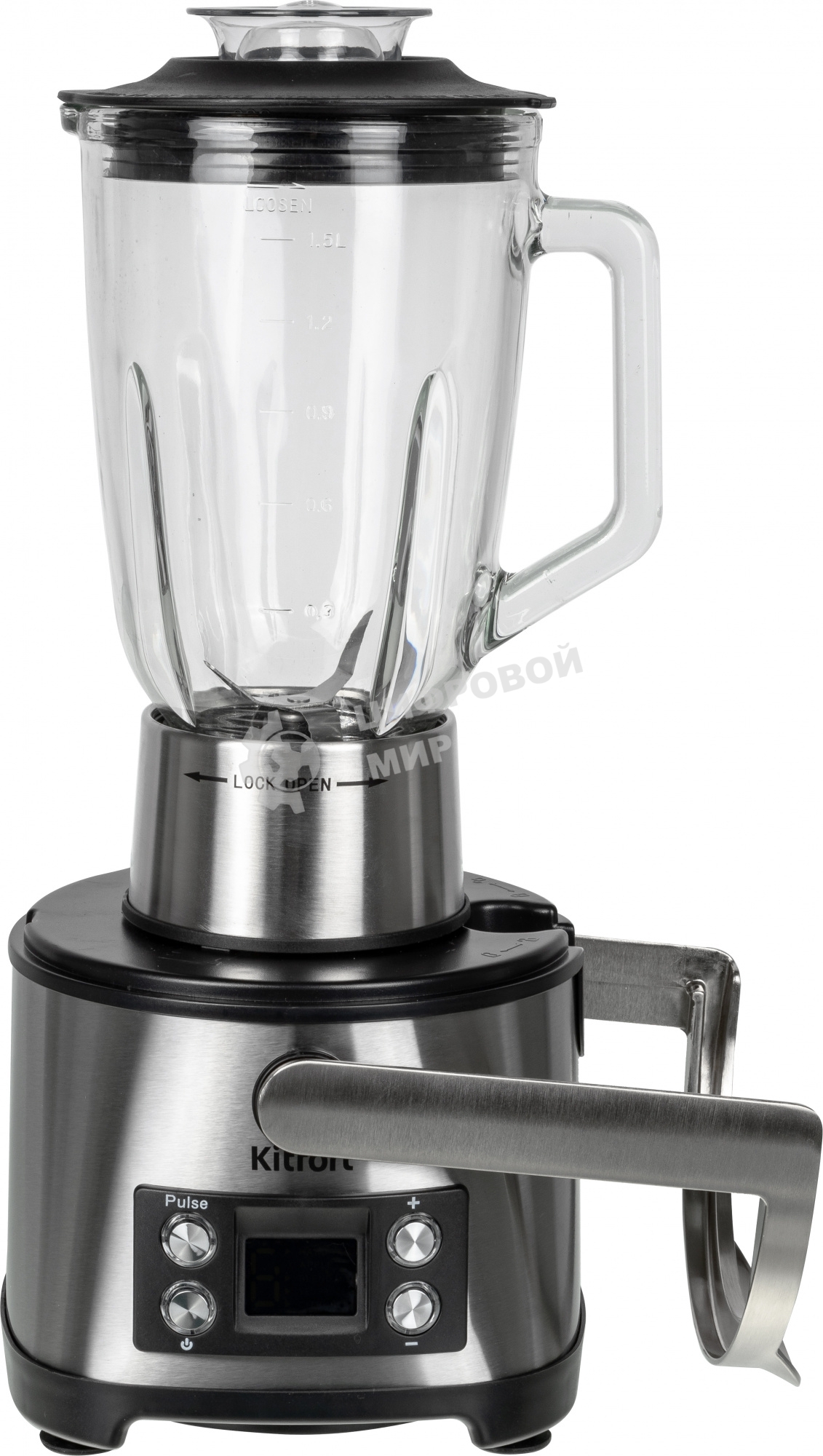 Кухонный комбайн Kitfort KT-1395 800Вт серебристый/черный