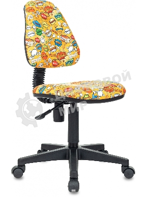 Кресло Бюрократ KD-4 оранжевый, ткань, 120 кг