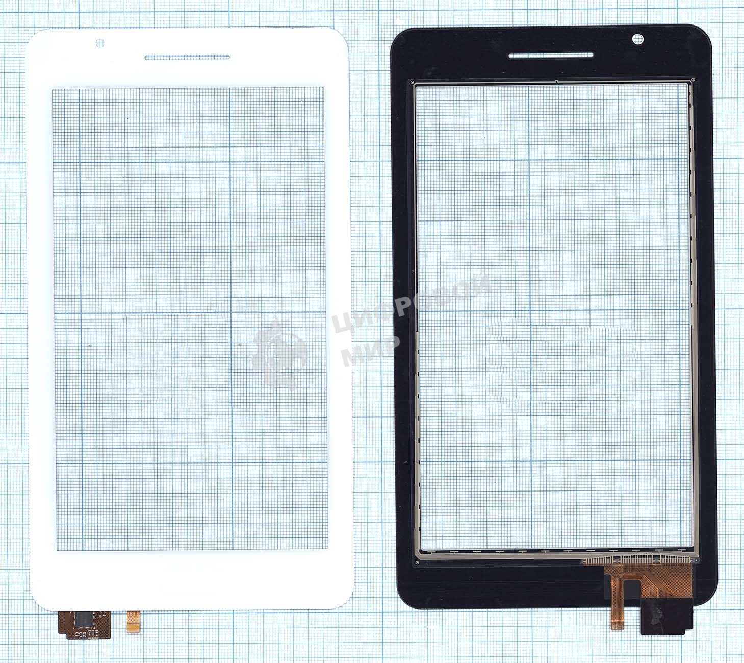 Сенсорное стекло (тачскрин) для Asus Fonepad 7 FE171/FE171CG белое