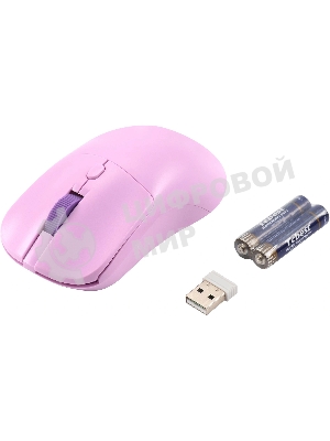 Мышь Acer OMR501 фиолетовый оптическая 1600dpi silent беспров. USB 4but (ZL.MCE11.017)