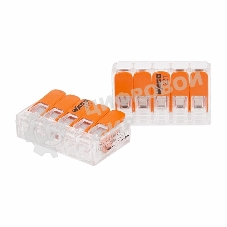 Универсальная компактная клемма 5-контактная до 4,0 мм² (25 шт./уп.) WAGO 221-415