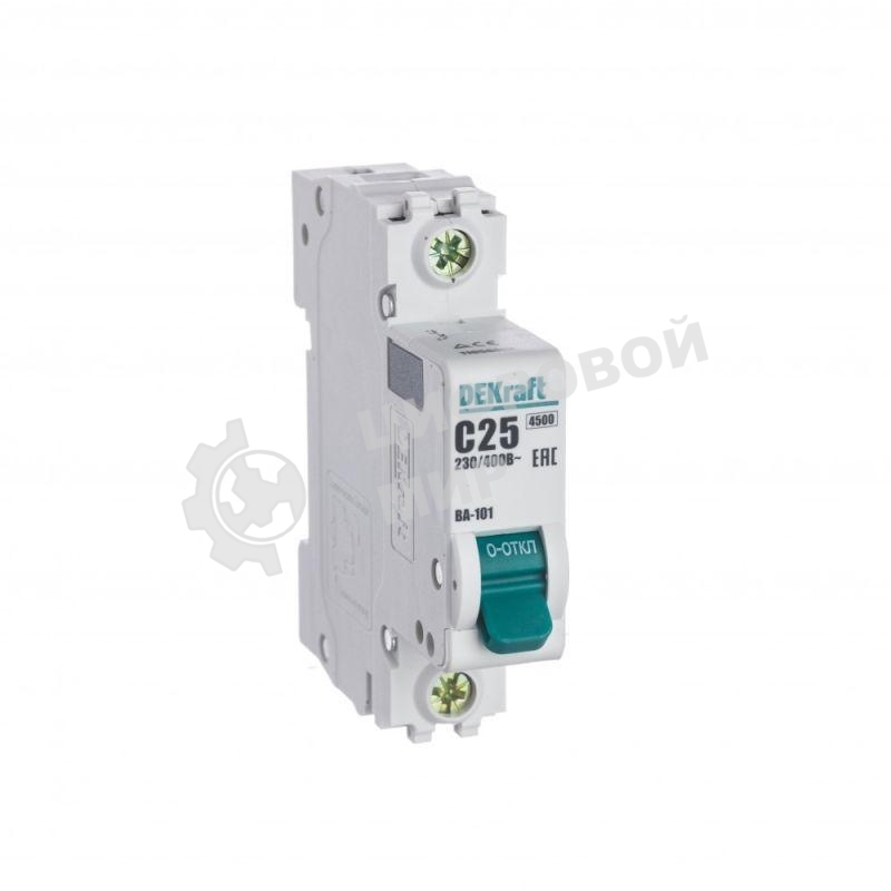 Выключатель автоматический модульный DEKraft 1п C 25А 4.5кА ВА-101 11056DEK