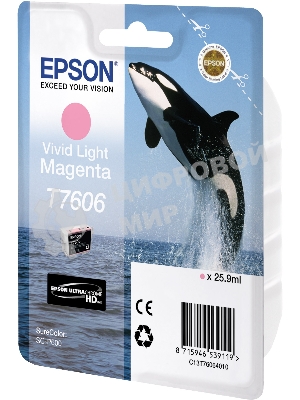 Картридж струйный Epson светло-пурпурный SC-P600