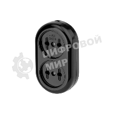 Колодка Rexant 2 гнезда карболитовая б/з 16 А, черная