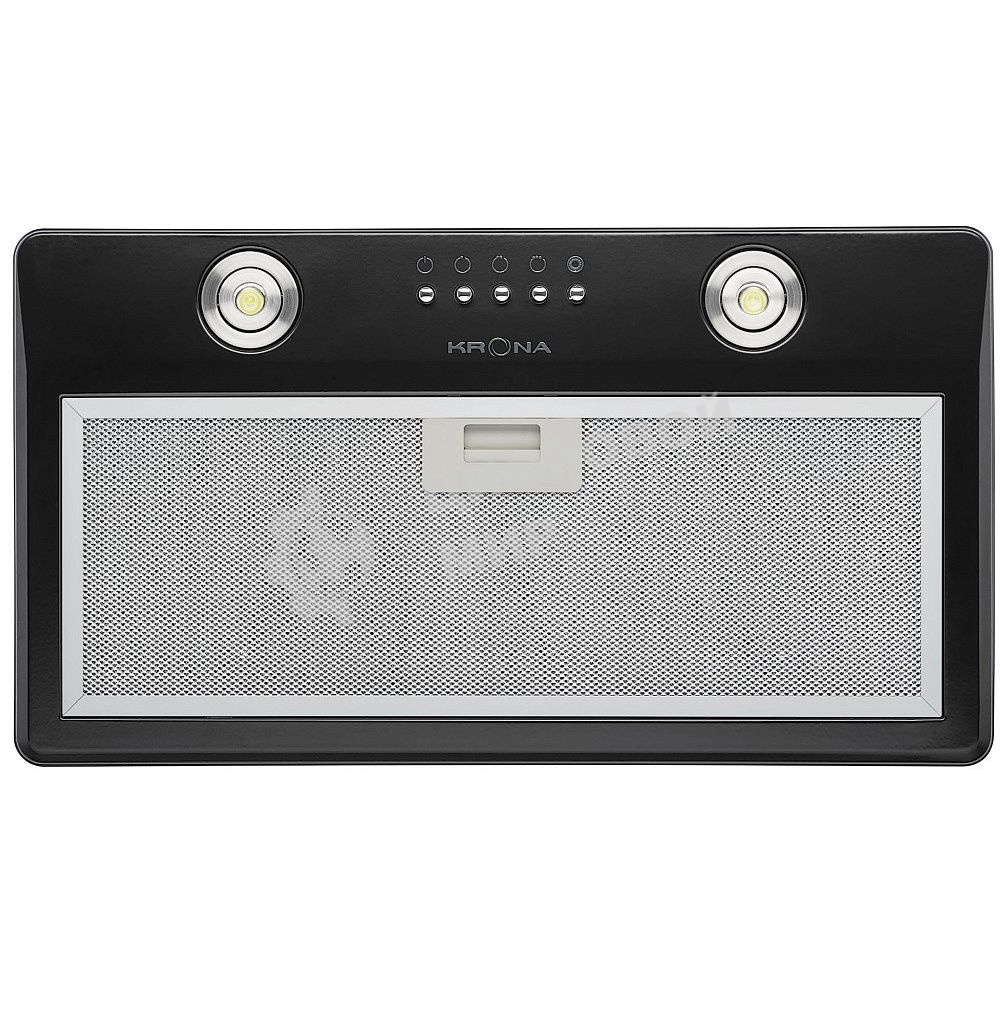 Вытяжка встраиваемая Krona Runa 600 PB черный, 60 см, 845 куб. м/ч, 53 дБ