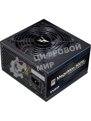 Блок питания Zalman ZM500-TXII V2 retail, 500Вт, 80 PLUS, 120мм, черный