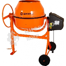 Бетономешалка Вихрь БМ-130П (74/1/16) 550 Вт, 130 л, полиамидный венец, 32 об/мин