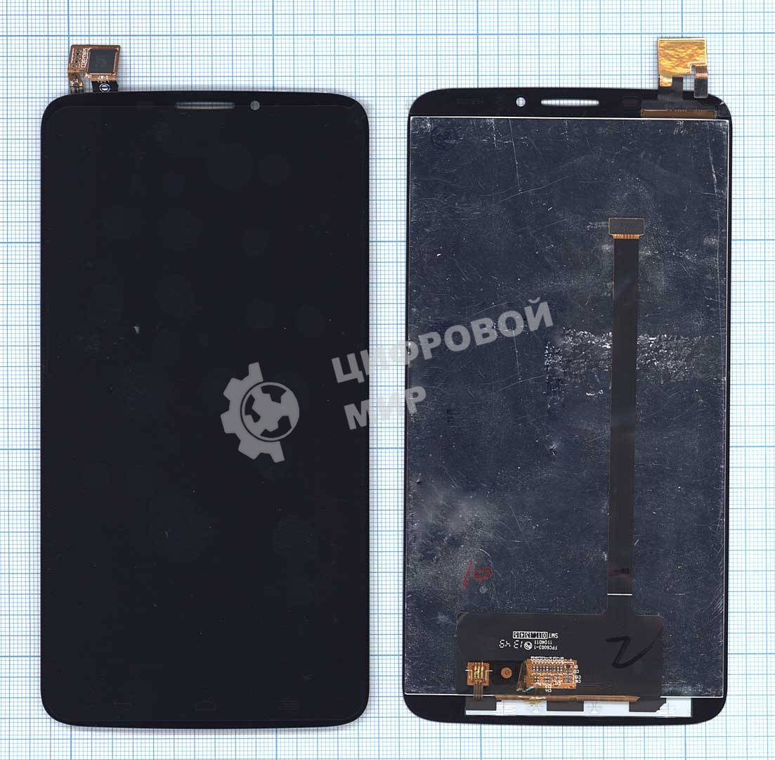 Дисплей для Alcatel One Touch Hero 8020D черный