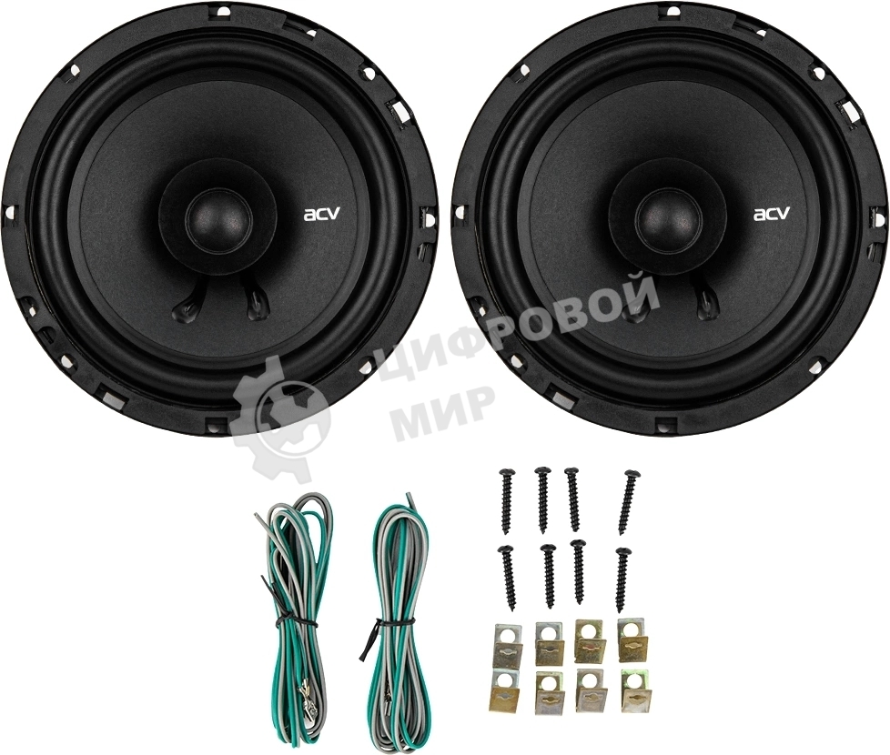 Колонки автомобильные ACV PD-651 BEATS (без решетки) 180Вт 88дБ 4Ом 16см (6.5дюйм) (ком.:2кол.) коаксиальные однополосные