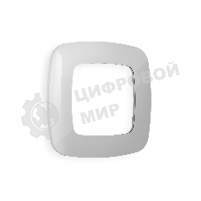 Рамка OMEGA Ecta (Серебро глянец) 1-ая OF140401