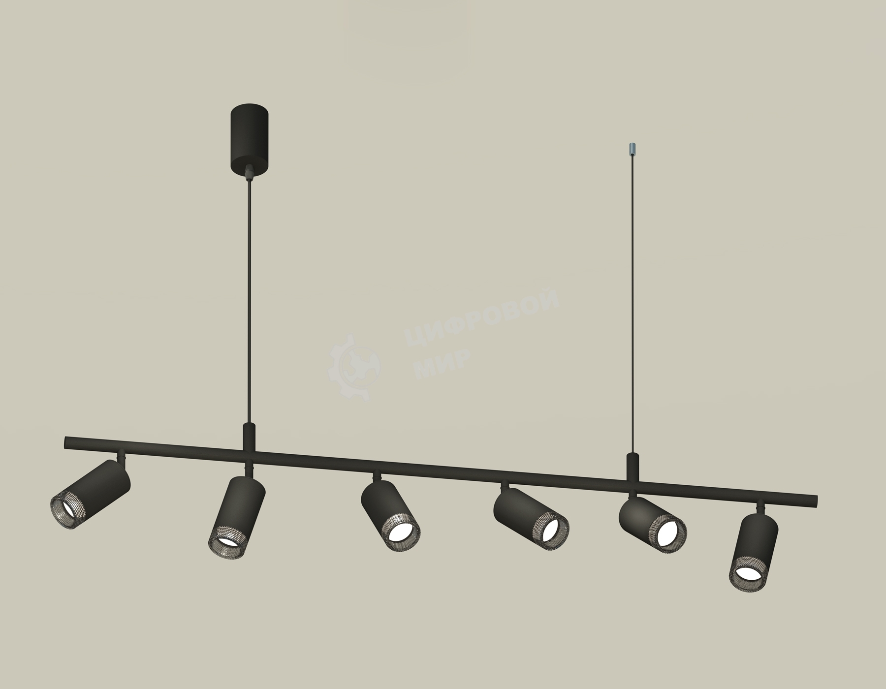 Светильник Ambrella light XB9006350/6 SBK/BK черный песок/тонированный MR16 GU5.3 (С9006, С6323, N6151)