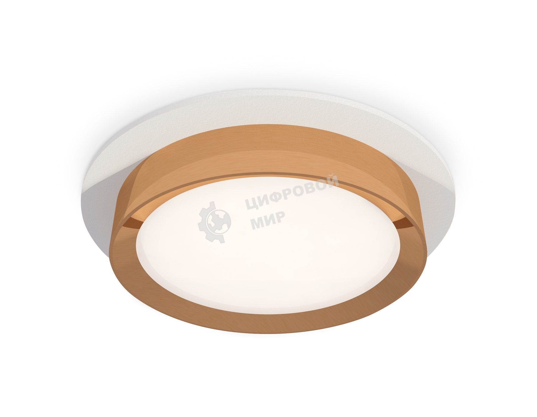 Комплект встраиваемого светильника Ambrella light XC8050005 SWH/PYG белый песок/золото желтое полированное GX53 (C8050, N8124)
