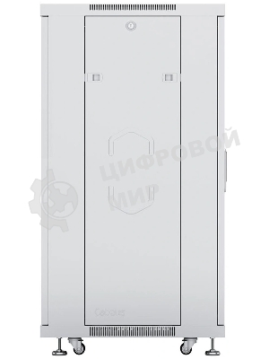 Шкаф телекоммуникационный напольный Cabeus SH-05C-18U60/80 IP20, 18U, 988х600х800 мм (ВхШхГ), дверь: стекло, разборный, цвет: серый