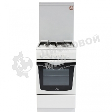 Плита газовая De Luxe 506040.04Г (КР) ЧР белый, конфорок 4 шт, духовка 54 л, 50 см x 85 см x 60 см