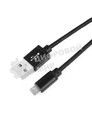 Кабель Gembird USB 2.0 Cablexpert AM/microBM 5P, 1м, нейлоновая оплетка, алюминиевые разъемы, черный, пакет