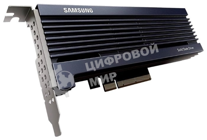 Накопитель SSD Samsung Enterprise, HHHL, PM1725b, 1600Gb, NVMe, PCE-e, R5400/2000WMb/s, IOPS(R4K) 750K/135K, MTBF 2M, 3DWPD, OEM, 5 years (analog MZPLL1T6HEHP-00003)