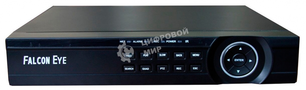 Видеорегистратор Falcon Eye FE-MHD2216 16 канальный 5 в 1 регистратор: запись 16кан 5Мп Lite*12k/с; 1080P*15k/с; 720P*25k/с; Н.264/H.265/H265+; HDMI, VGA, SATA*2 (до 10TB HDD), 2 USB; Аудио 1/1