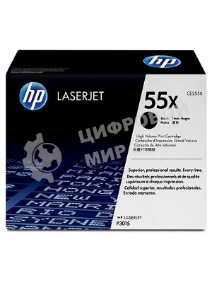 Картридж лазерный HP CE255X черный для LaserJet P3015/P3015d/P3015dn/P3015x 12500 стр.