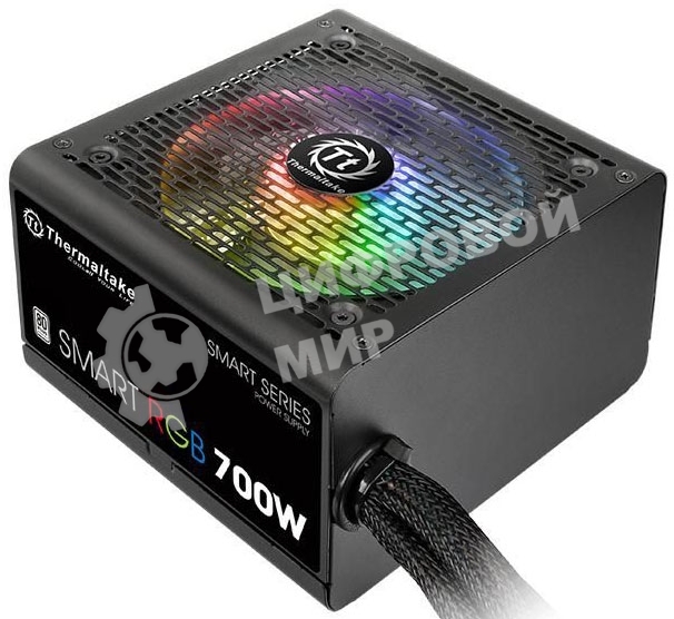 Блок питания Thermaltake Smart RGb (PS-SPR-0700NHSAWE-1), 700Вт, 80 PLUS, 120мм, черный
