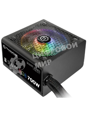 Блок питания Thermaltake Smart RGb (PS-SPR-0700NHSAWE-1), 700Вт, 80 PLUS, 120мм, черный