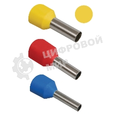 Наконечник-гильза изол. Е1008 (уп. 100 шт) IEK UGN10-001-D14-08