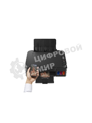 МФУ струйное Canon PIXMA G3410 (2315C009), A4, цветное, печ. 8.8 стр/мин (ч/б) 5 стр/мин (цвет), скан. до 19 стр/мин., 4800x1200 dpi (принтер) 1200х600 dpi (сканер), USB, Wi-Fi
